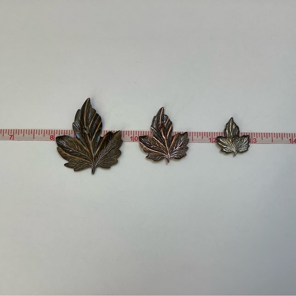 Set of 3 Lapel Pin Leaves - Picture 7 of 7
